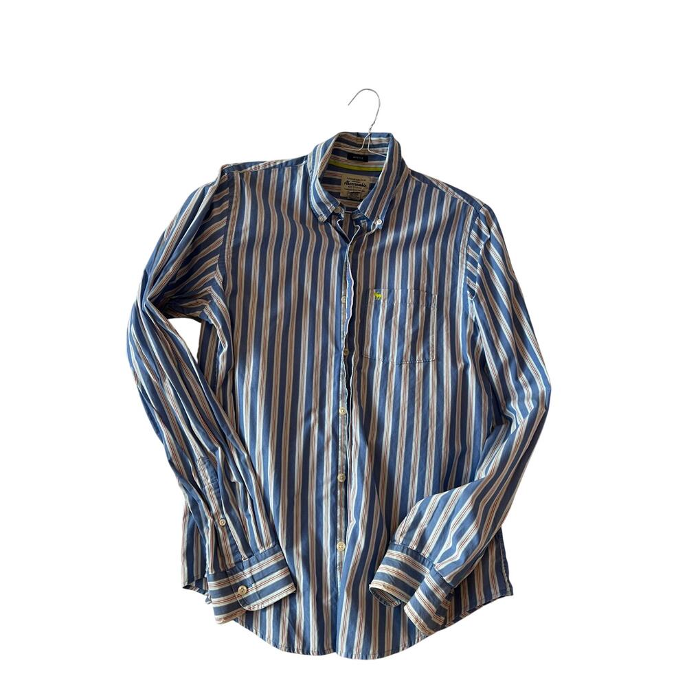 Abercrombie & Fitch Long Sleeve Dress Shirt Mens L